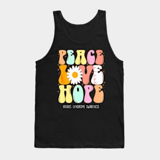 Hughes Syndrome Awareness Peace Love Groovy Tank Top